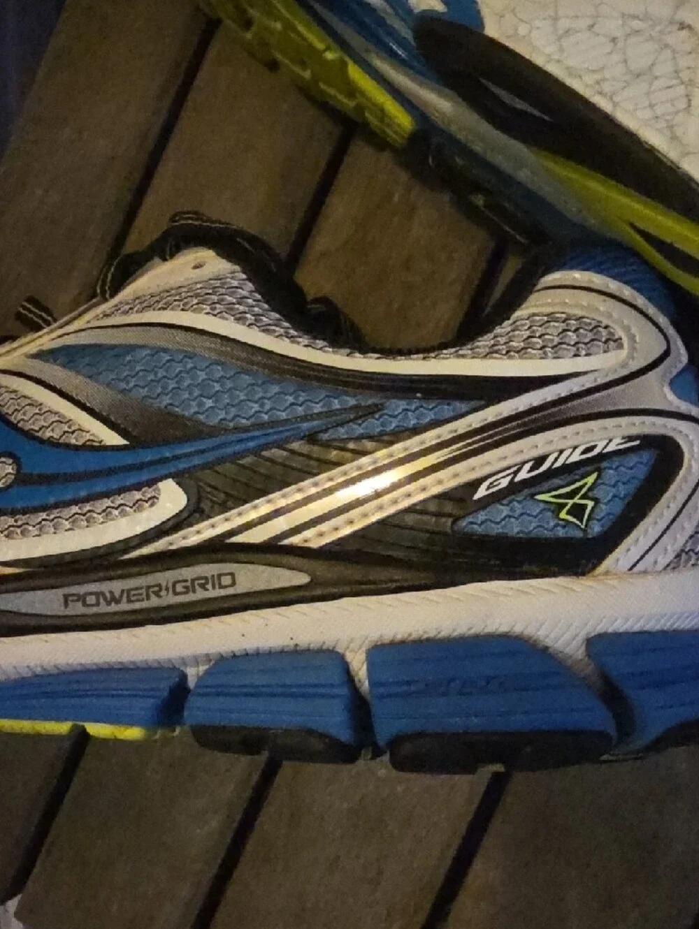 Saucony Power Grid Guide Men's White/Blue Running Sneakers - Size 11